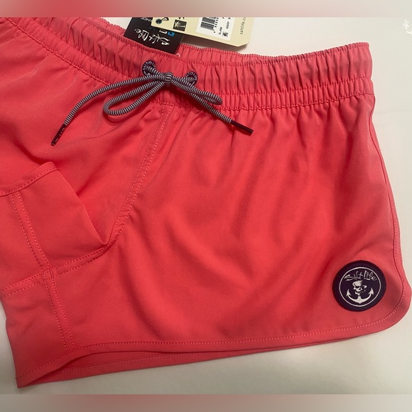 SOLD! Salt Life The Good Daze SLX QD Performance Volley Flamingo Pink Boardshort - Picture 10 of 15